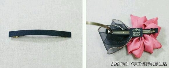 2.5厘米丝带古风蝴蝶结发饰教程,儿童古风丝带蝴蝶结发饰diy教程