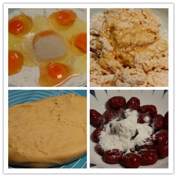 用了一斤面6个鸡蛋,用1块面粉做好吃的