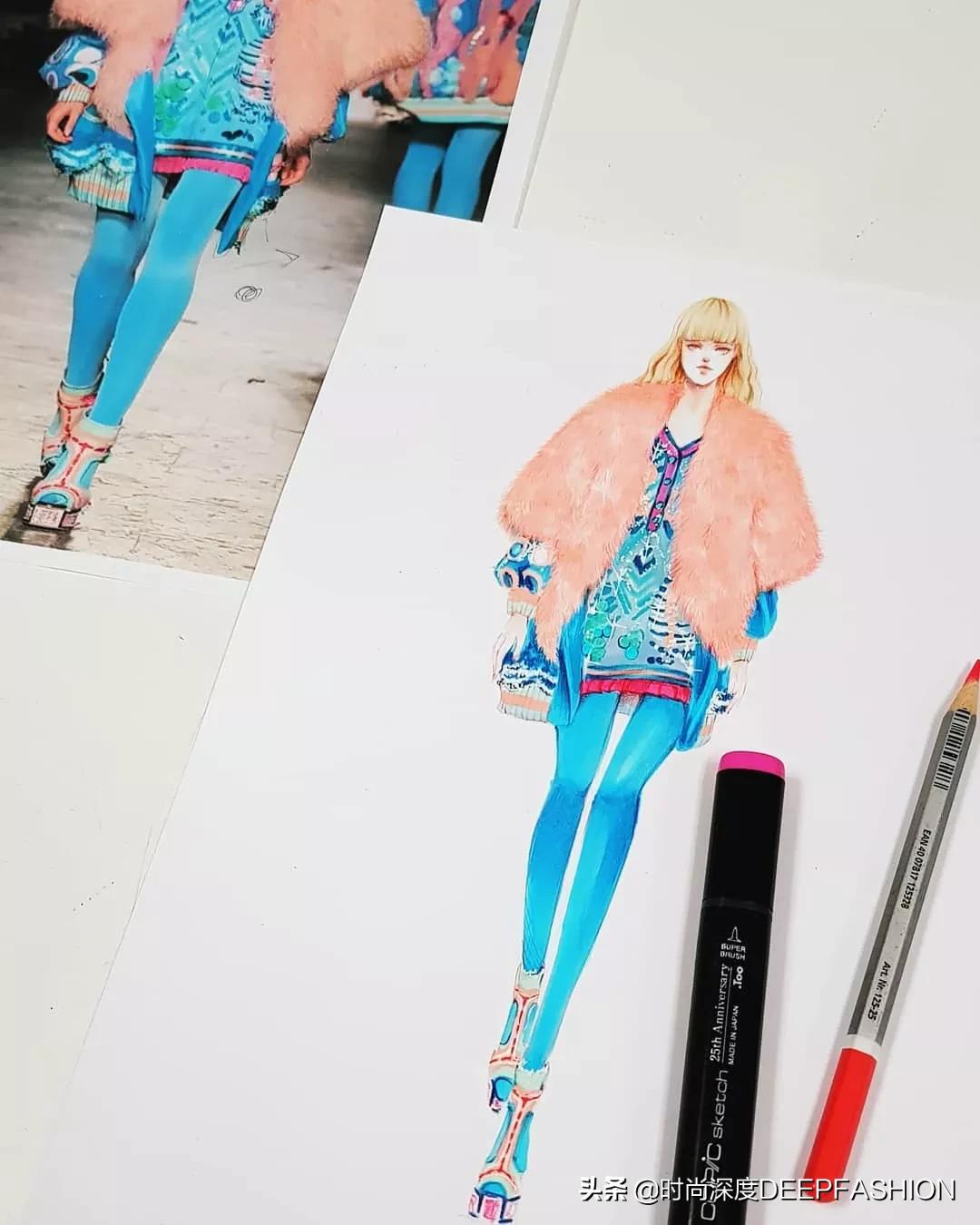 服装设计图三张,服装设计系列效果图