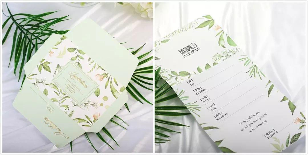 独特大气的婚礼请柬,简单高级婚礼请柬模板