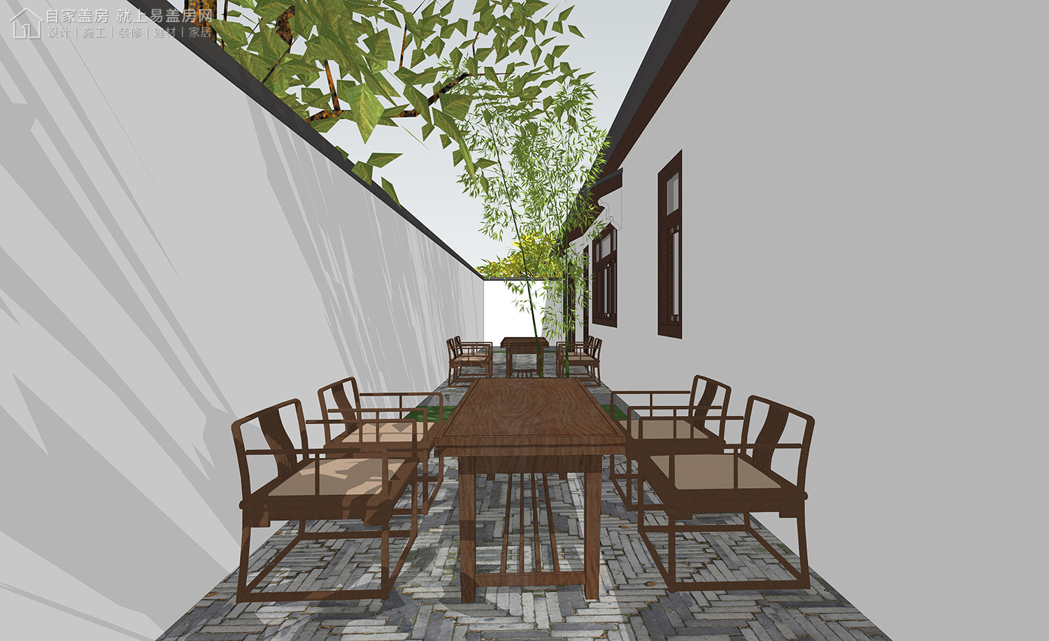 三层新中式别墅全套设计图纸,新中式合院别墅户型图纸