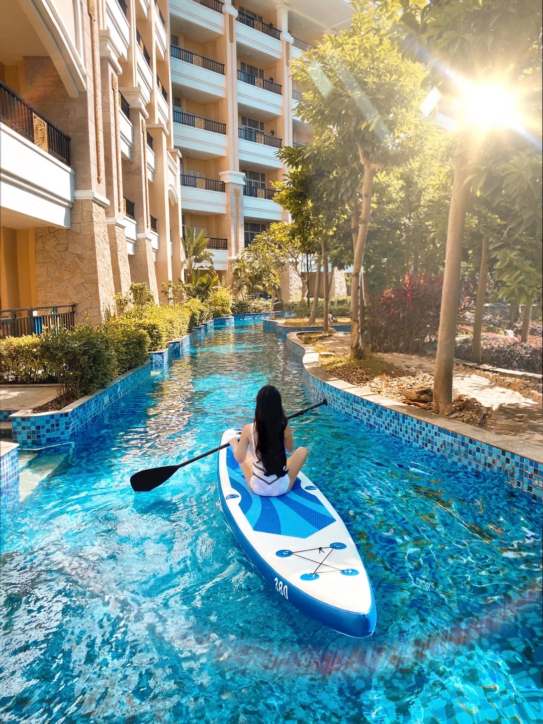 广东威尼斯水上度假村推荐,水上威尼斯一楼带花园