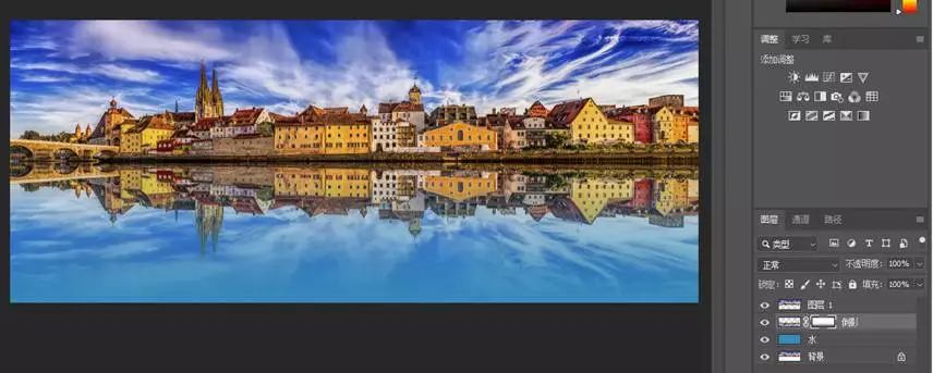 ps教程倒影字,ps教程模拟水面