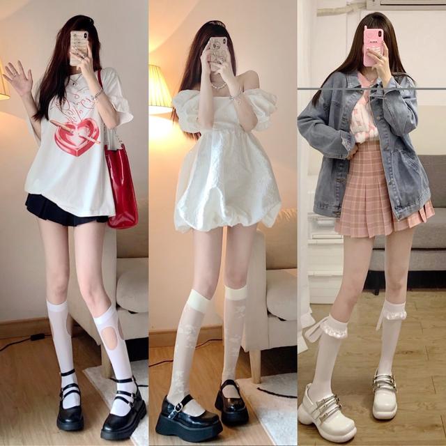 夏天小腿百搭袜最新款网红,穿上显瘦显白清凉又百搭小腿袜