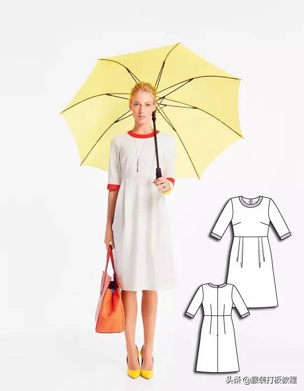 时装设计图手绘教程,服装制版图案大全