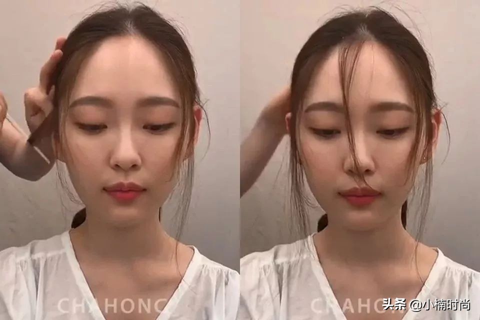 如何自己剪出修饰发际线的教程,发际线美容手法