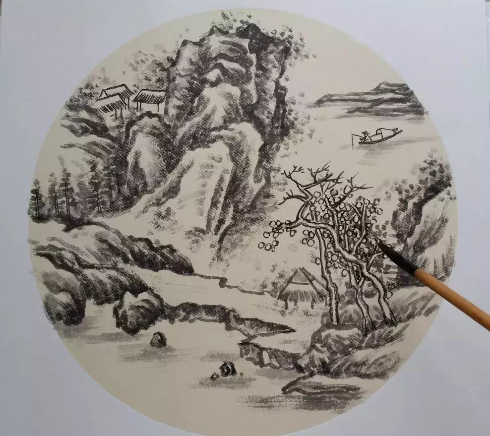 大师教你画山水画,山水画怎么画教程