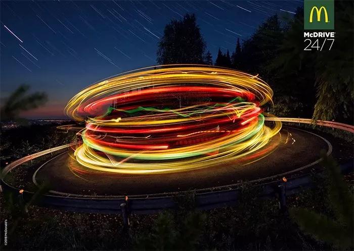 麦当劳经典平面广告,麦当劳甜筒广告海报图片