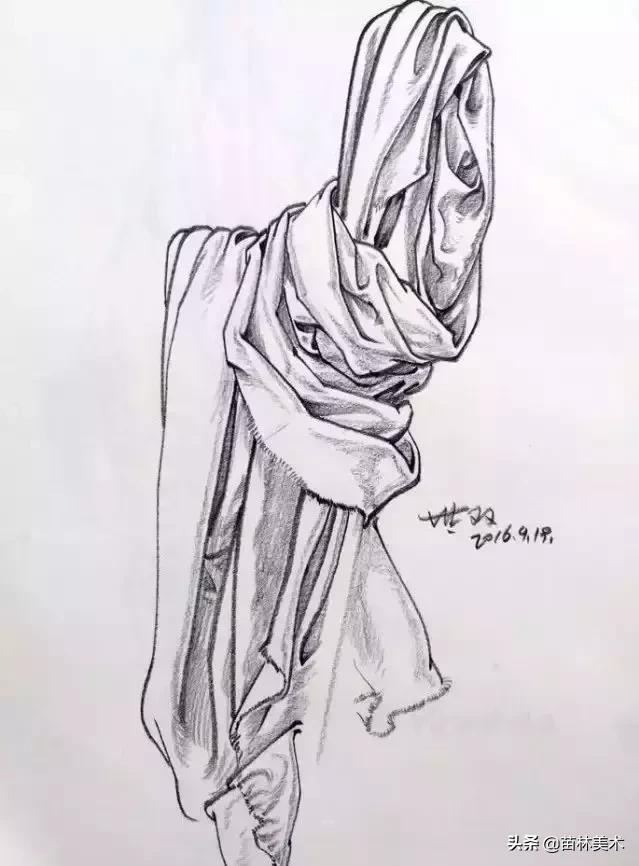 各种衣褶画法,衣褶不会上色