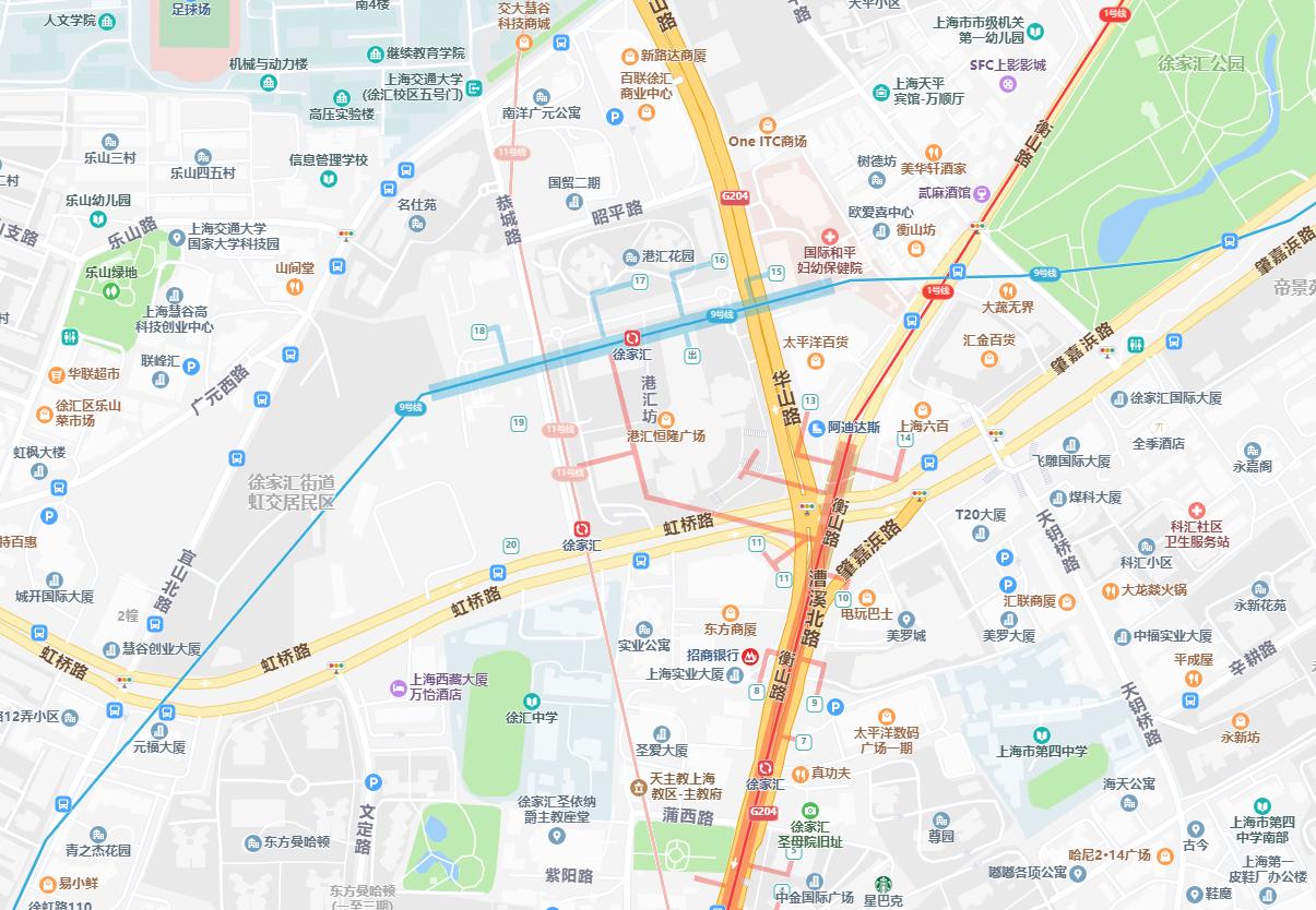 上海徐家汇中心现状,上海徐家汇中心