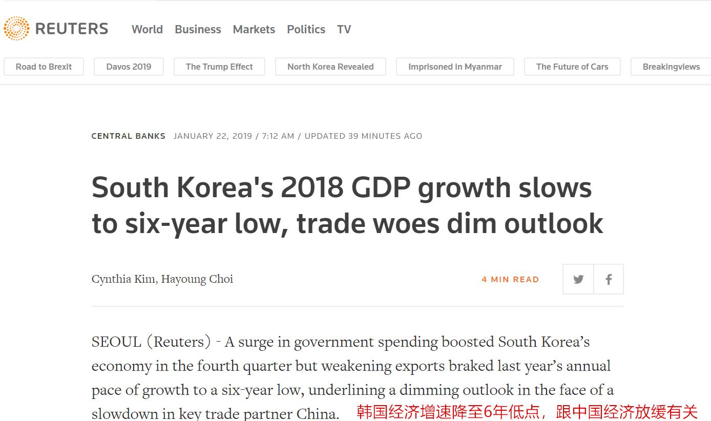 韩国经济增速2021,韩国经济崩塌带来的影响