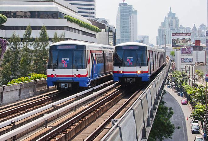 曼谷机场bts线路图,曼谷机场线和mrt是通票吗