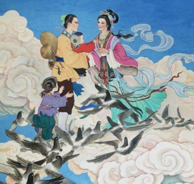 七夕浪漫的牛郎织女的故事,浪漫七夕牛郎织女鹊桥相会