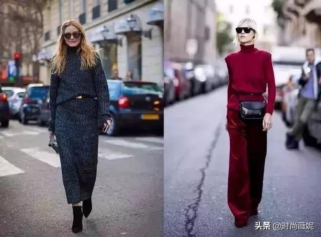 宽松外套搭配腰带,搭配一条腰带就变得时髦有型