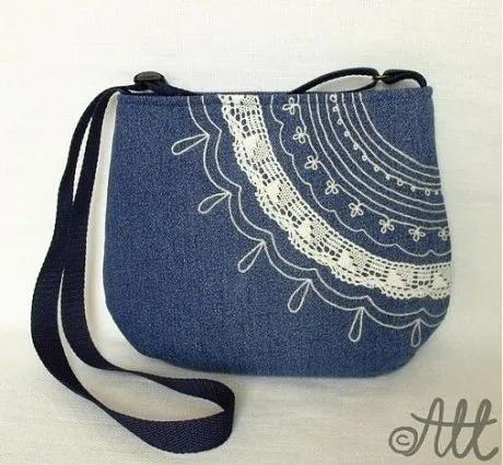 牛仔裤旧了千万别扔,牛仔裤不要扔diy牛仔包颜值很高