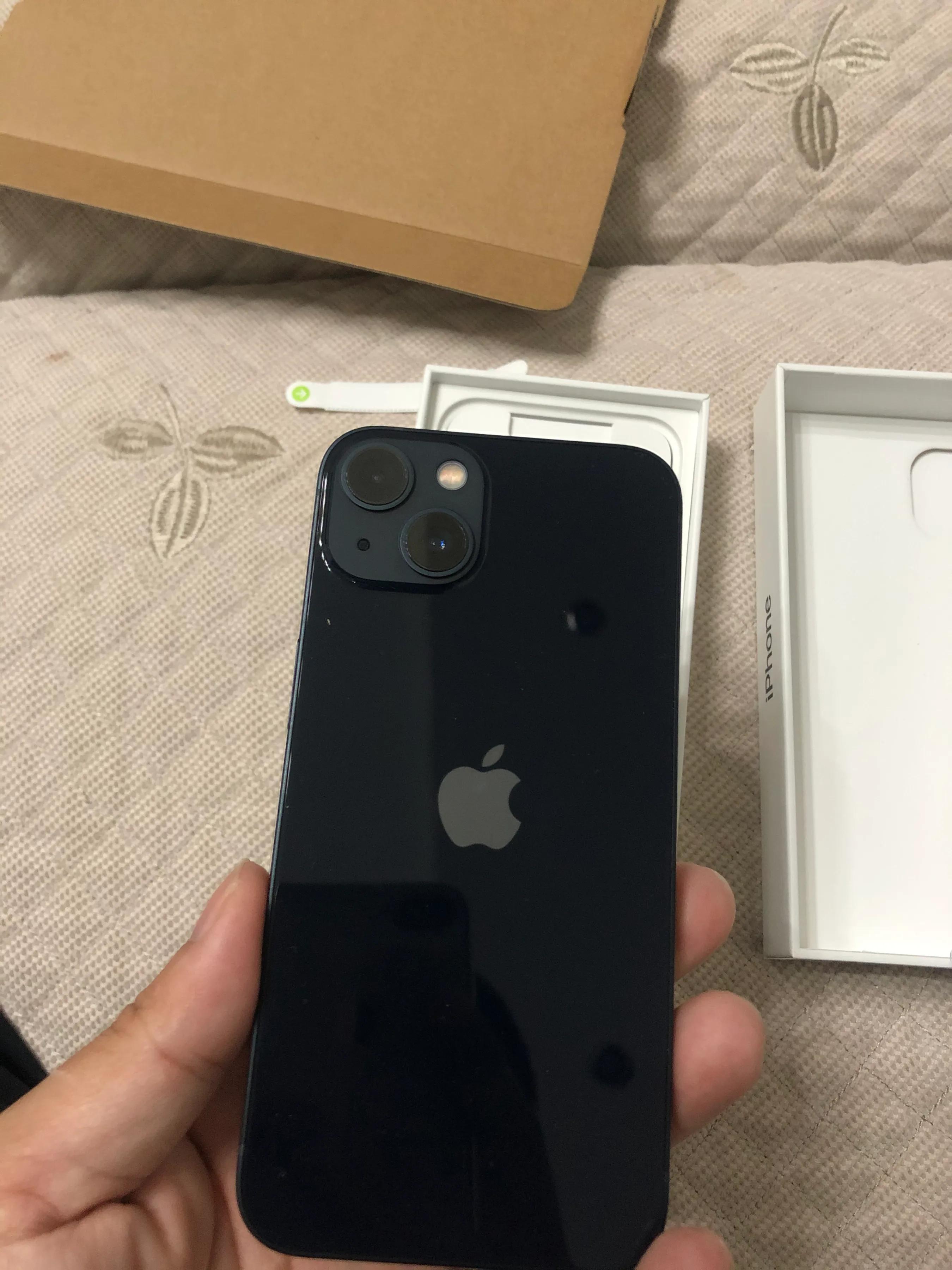 苹果13蓝色拆箱评测,苹果13新机拆包再封包