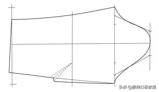 连身立领裁剪教程图,女外套领子纸样画法和裁剪方法