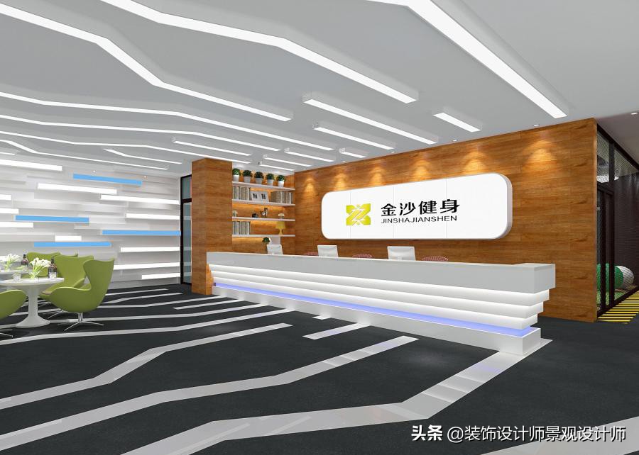 公司健身房设计效果图,书房健身房二合一设计效果图