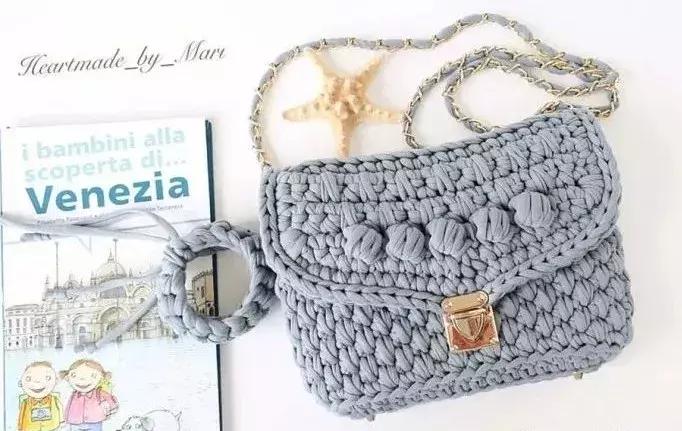 最近很火的泫雅针织包教程,泫雅包透明编织图解