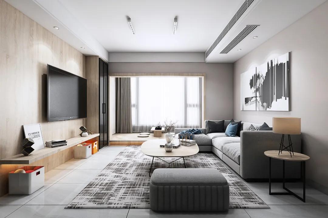 极简风格中央空调吊顶设计方案,全屋中央空调吊顶做法