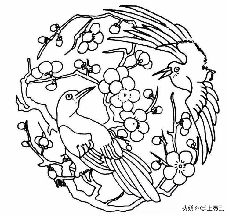 喜鹊登梅是中国传统吉祥图案之一,中国吉祥传统图案的故事