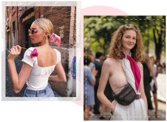 丝巾有哪些时髦又高级的搭配,简单丝巾穿出高级感