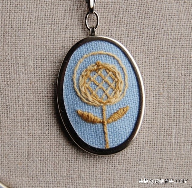 简单的刺绣秒学会,简单做美丽项链