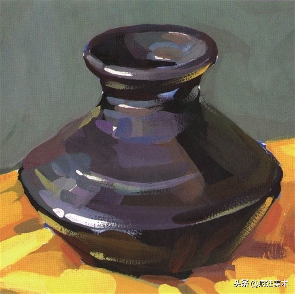 水粉陶罐的画法视频,陶罐的素描打形画法