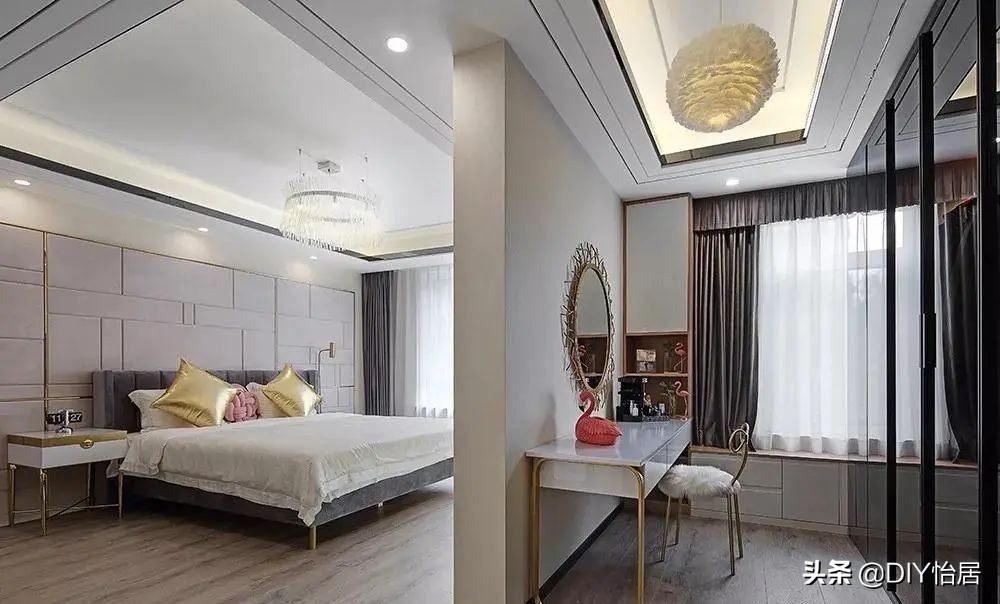 DIY怡居｜精致时尚轻奢风复式大宅，负一层的阳光房太太太美了