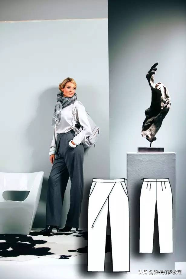 时装设计图手绘教程,服装制版图案大全