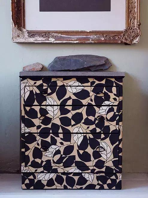 墙纸家具翻新效果 (旧家具翻新壁纸效果图)