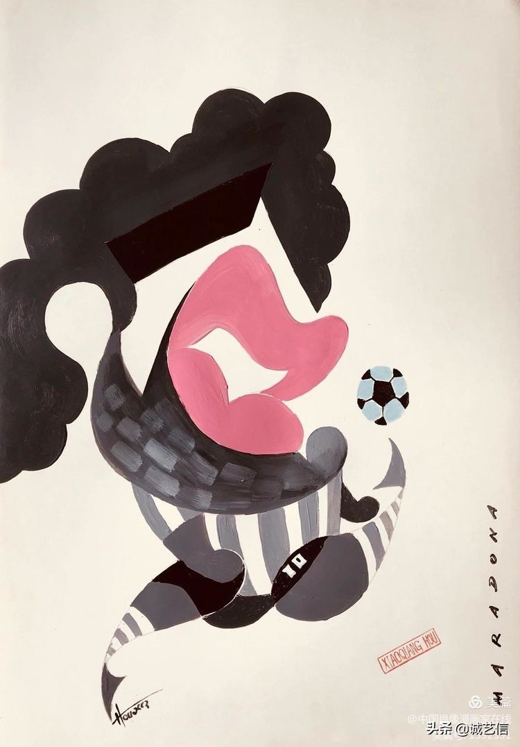 马拉多纳高清漫画壁纸,马拉多纳漫画