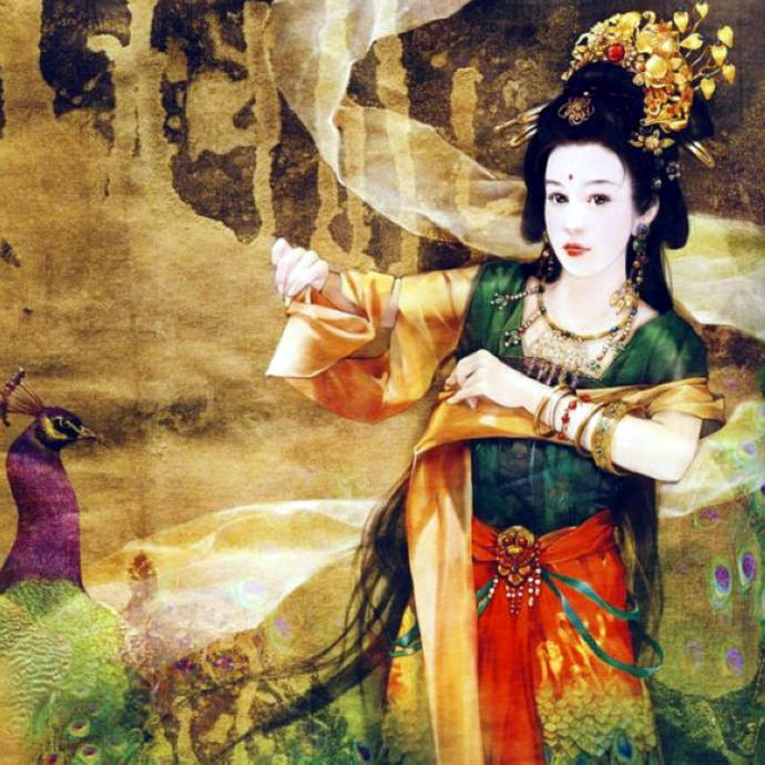 汉装潋滟---德珍彩绘古典美女画