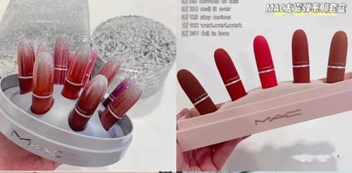 mac魅可圣诞限量哑光口红套装,mac圣诞礼盒口红a13