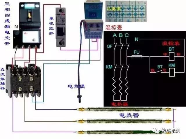 断路器按钮与接触器接线图,11种断路器接触器电气互锁接线图