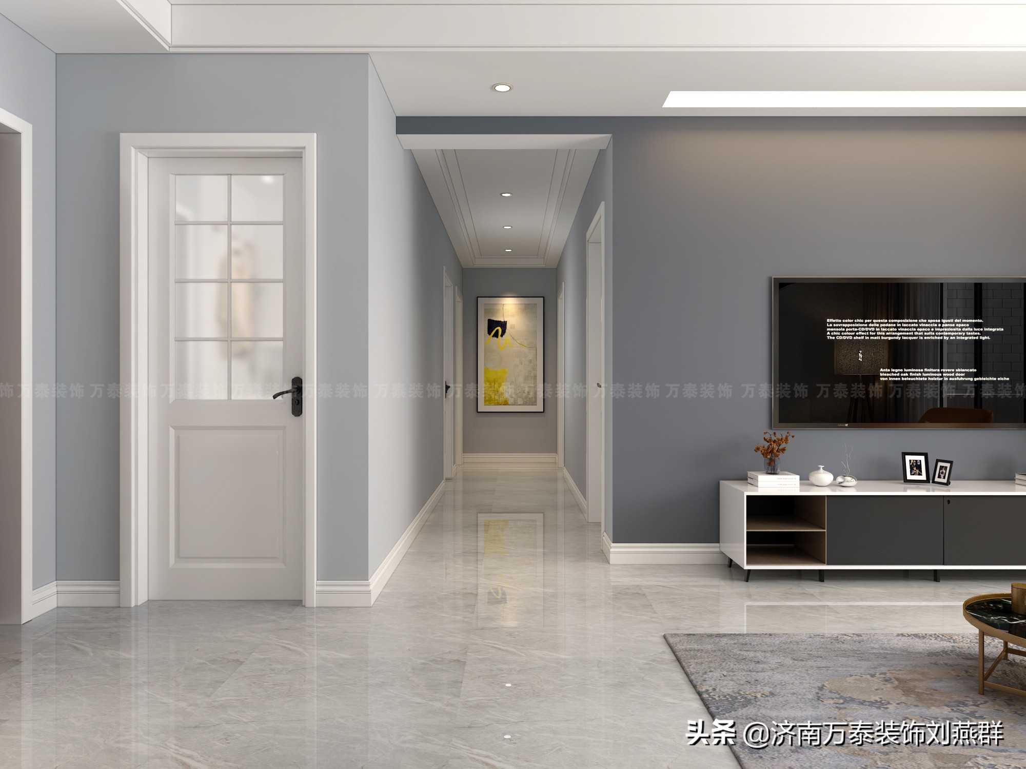 济南龙湖春江郦城82平装修,济南龙湖春江郦城126平装修样板间