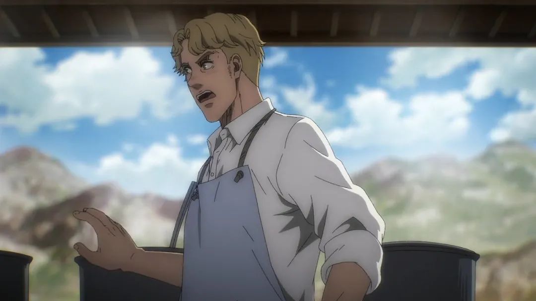 三笠艾伦和阿明,三笠第一次看见艾伦变巨人