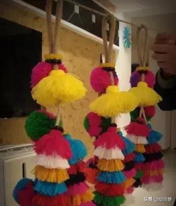 幼儿园贺卡吊饰,可以粘贺卡的吊饰