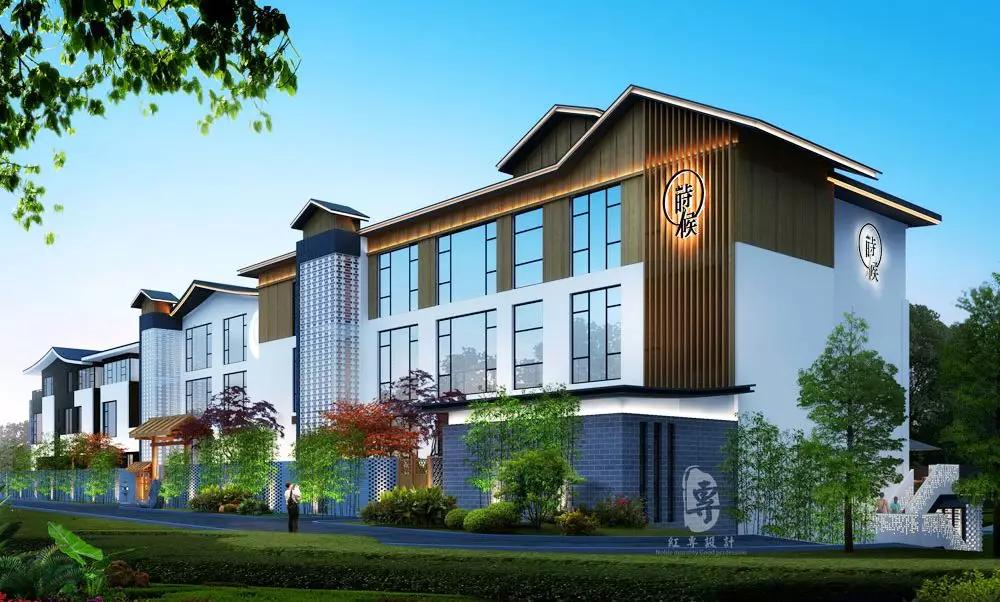 精品酒店门头设计,酒店创意门头设计效果图