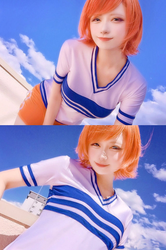 海贼王娜美cos真人版,海贼王娜美cosplay神还原