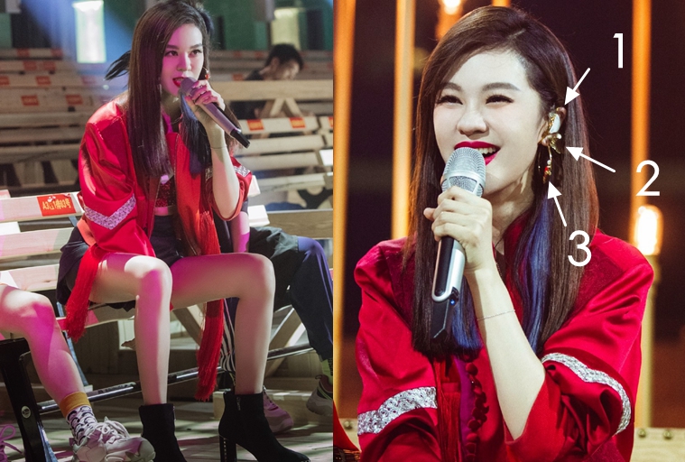 郁可唯耳饰,郁可唯蓝盈莹乘风破浪的姐姐