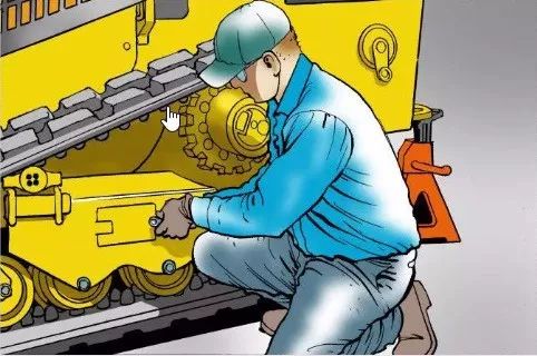 三一200挖机履带松紧度多少合适,挖机履带松紧度怎么才合适