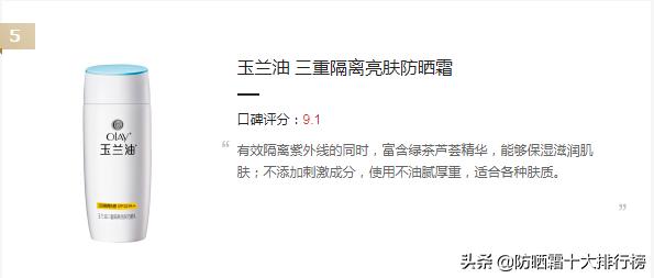 夏季防晒霜推荐性价比高,spf50+pa防水防汗的平价防晒霜