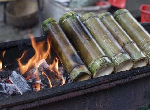 竹林里的美食,竹林里吃美食