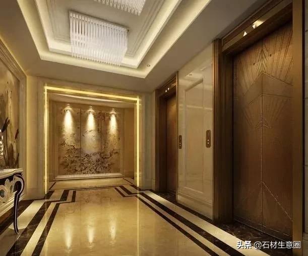 电梯门套石材图片大全,安装石材电梯门套报价