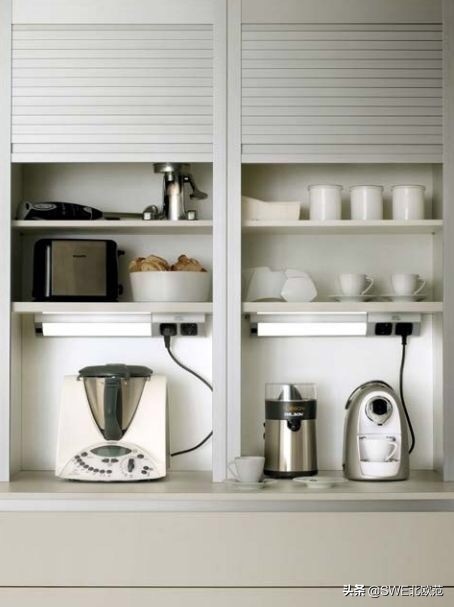 家庭厨房电器收纳,家用厨房小电器收纳