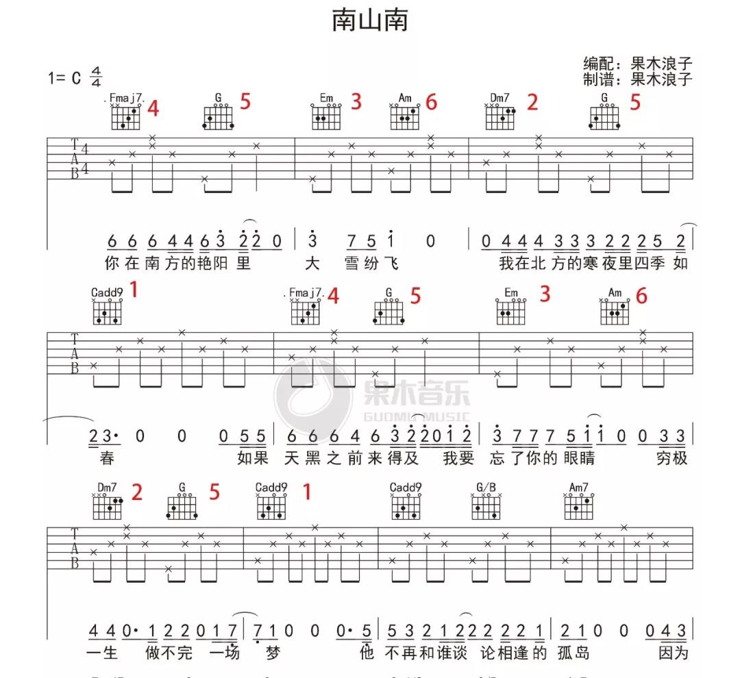 让你离开钢琴简谱,不用看曲谱怎么弹吉他