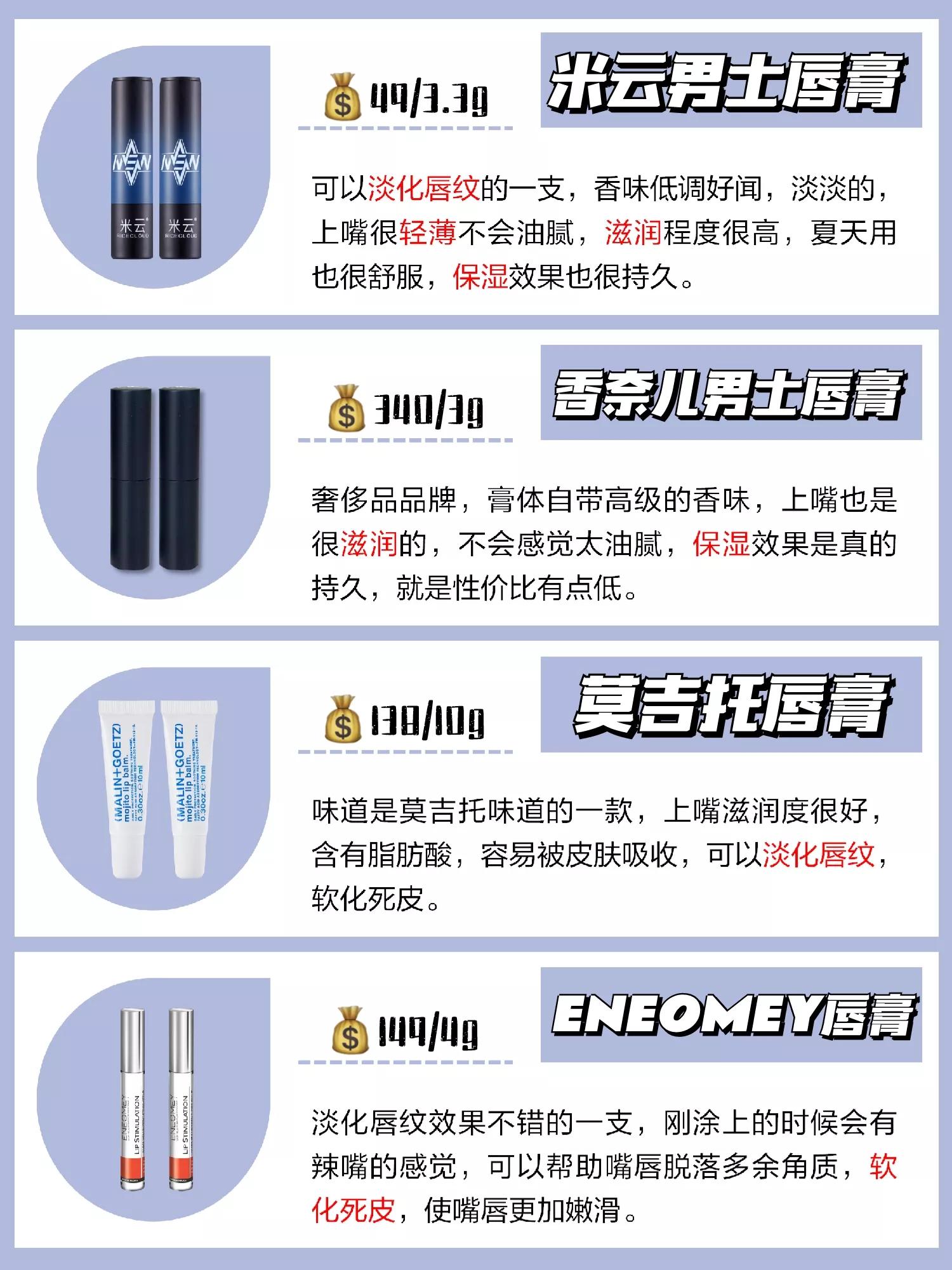 超好用的多种用途润唇膏,超好用男士唇膏