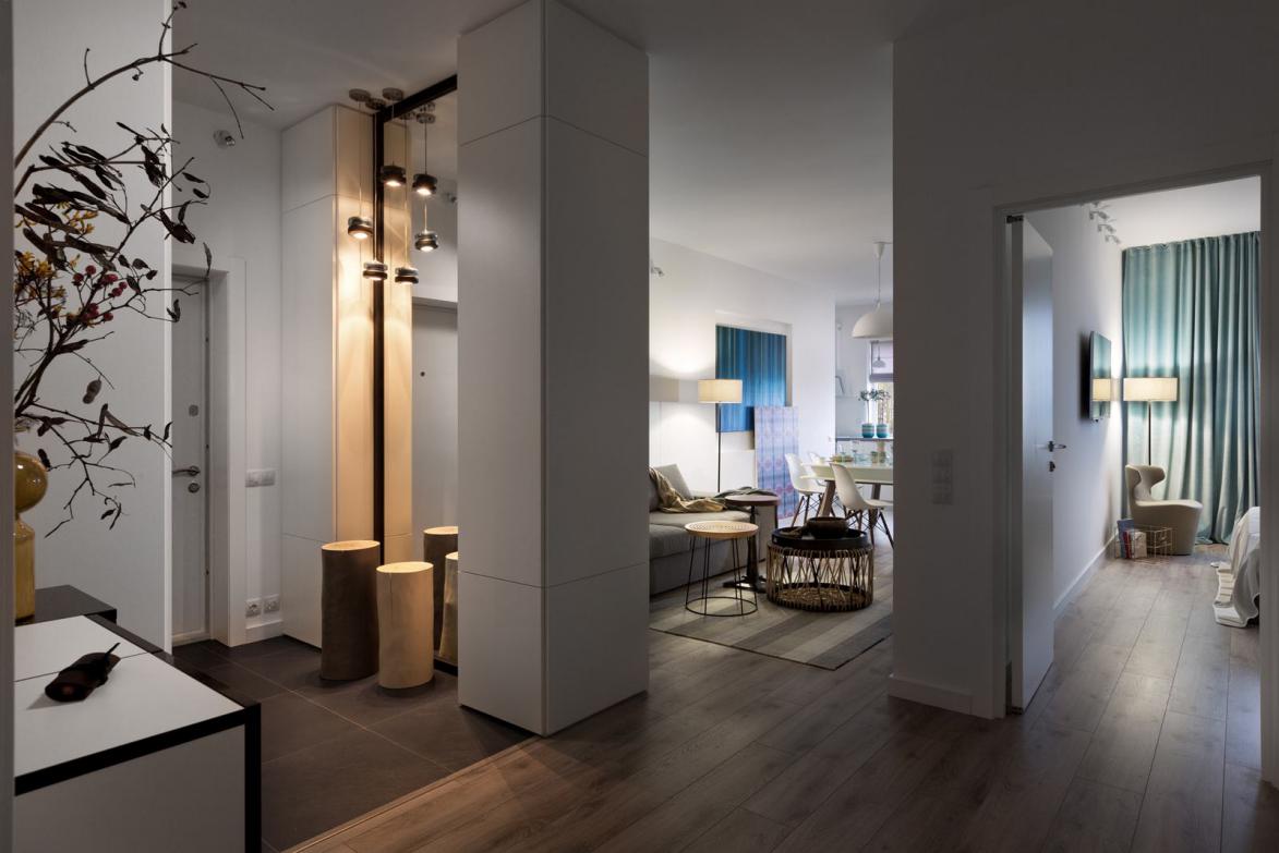 小户型进门隔断无收纳屏风,入户没有玄关的两室怎么设计