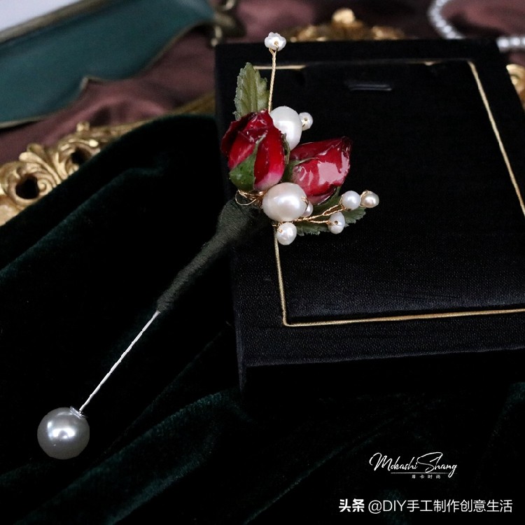 永生花首饰手工diy制作,制作永生花首饰